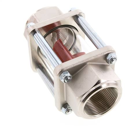 G1 1/2'' brass flow indicator with impeller 11-60 l/min 15 bar