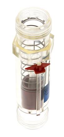 G1'' plastic variable area flow meter water 2-20 l/min