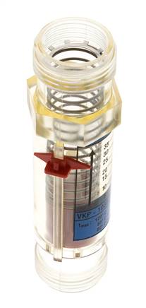 G1'' plastic variable area flow meter water 5-35 l/min