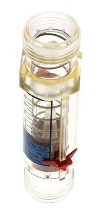 G1'' plastic variable area flow meter water 5-50 l/min