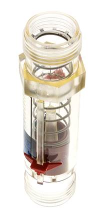 G1'' plastic variable area flow meter water 5-50 l/min