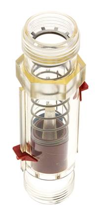 G1'' plastic variable area flow meter water 5-50 l/min