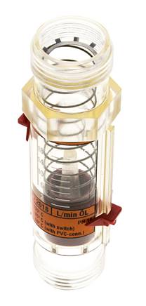 G1'' plastic variable area flow meter oil 100 cSt 1-18 l/min