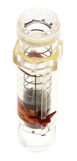 G1'' plastic variable area flow meter oil 100 cSt 1-18 l/min