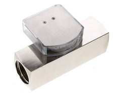 G1'' brass variable area flow meter oil 0.1-0.8 l/min 250 bar