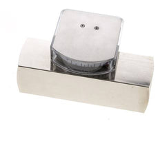 G1'' brass variable area flow meter oil 0.1-0.8 l/min 250 bar