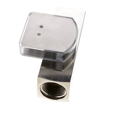 G1'' brass variable area flow meter oil 0.1-0.8 l/min 250 bar