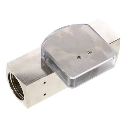 G1'' brass variable area flow meter oil 0.5-1.5 l/min 250 bar
