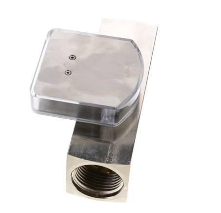 G1'' brass variable area flow meter oil 0.5-1.5 l/min 250 bar