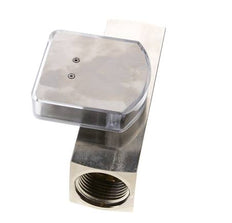 G1'' brass variable area flow meter oil 0.5-1.5 l/min 250 bar