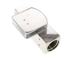 G1'' brass variable area flow meter oil 1-4 l/min 250 bar