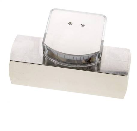 G1'' brass variable area flow meter oil 2-8 l/min 250 bar