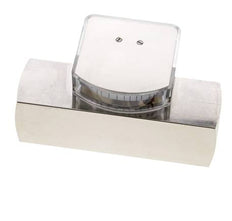 G1'' brass variable area flow meter oil 2-8 l/min 250 bar