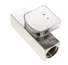 G1'' brass variable area flow meter oil 2-8 l/min 250 bar