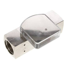 G1'' brass variable area flow meter oil 2-8 l/min 250 bar