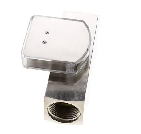 G1'' brass variable area flow meter oil 2-8 l/min 250 bar