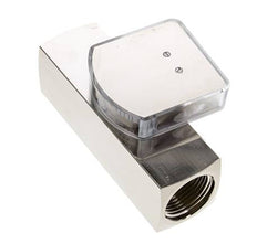 G1'' brass variable area flow meter oil 5-15 l/min 250 bar