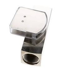 G1'' brass variable area flow meter oil 5-15 l/min 250 bar