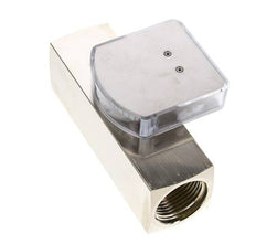G1'' brass variable area flow meter oil 8-24 l/min 250 bar