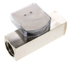 G1'' brass variable area flow meter oil 10-30 l/min 250 bar