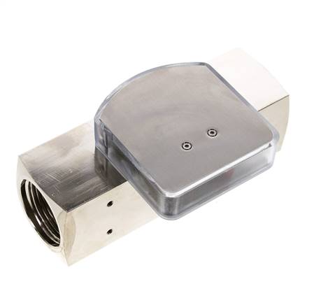 G1'' brass variable area flow meter oil 10-30 l/min 250 bar