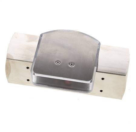 G1'' brass variable area flow meter oil 10-30 l/min 250 bar