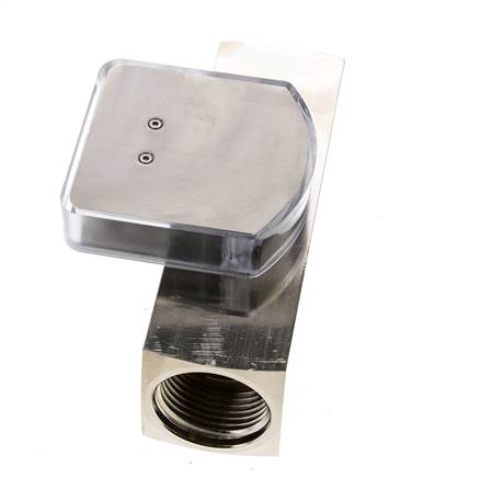 G1'' brass variable area flow meter oil 10-30 l/min 250 bar