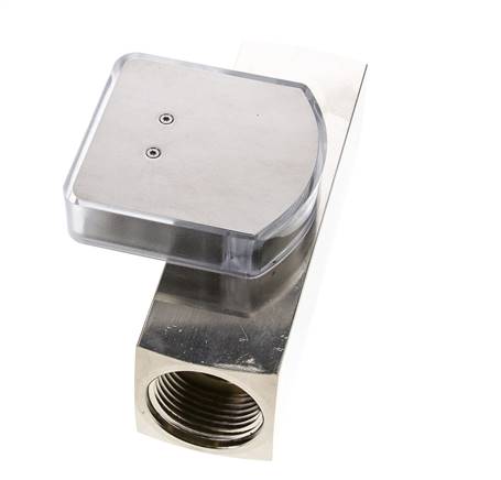 G1'' brass variable area flow meter oil 20-60 l/min 250 bar