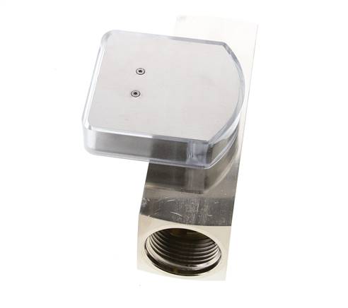 G1'' brass variable area flow meter oil 30-90 l/min 250 bar