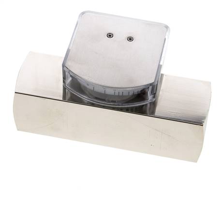 G1'' brass variable area flow meter oil 35-110 l/min 250 bar