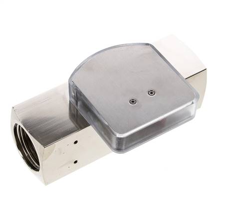 G1'' brass variable area flow meter oil 35-110 l/min 250 bar