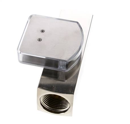 G1'' brass variable area flow meter oil 35-110 l/min 250 bar
