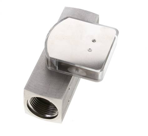 G1'' stainless variable area flow meter oil 0.1-0.8 l/min 300 bar