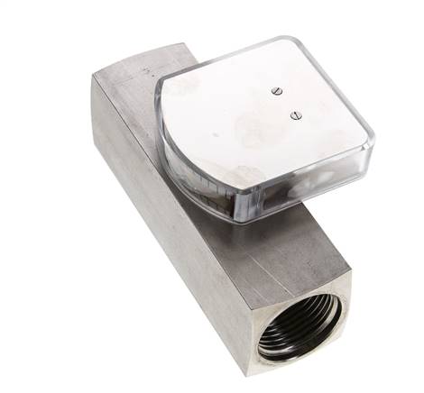 G1'' stainless variable area flow meter oil 0.5-1.5 l/min 300 bar