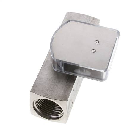 G1'' stainless variable area flow meter oil 1-4 l/min 300 bar