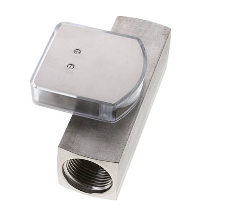 G1'' stainless variable area flow meter oil 1-4 l/min 300 bar