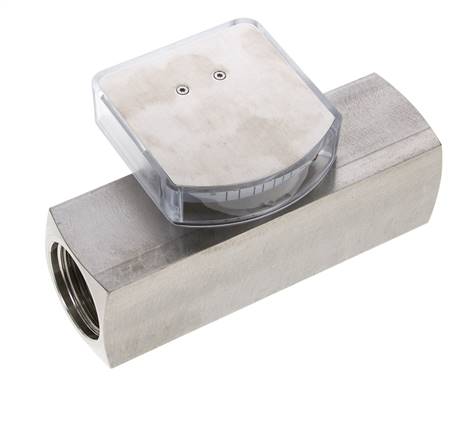 G1'' stainless variable area flow meter oil 3-10 l/min 300 bar
