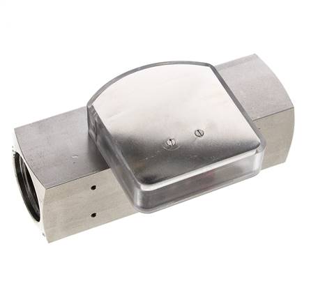 G1'' stainless variable area flow meter oil 8-24 l/min 300 bar