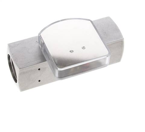 G1'' stainless variable area flow meter oil 15-45 l/min 300 bar