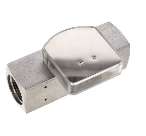 G1'' stainless variable area flow meter oil 35-110 l/min 300 bar