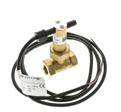 G3/8'' brass inline paddle flow switch 2.8-6 l/min 100 bar