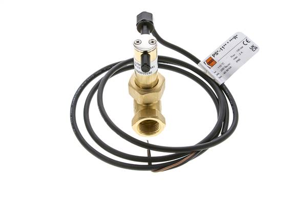 G1/2'' brass inline paddle flow switch 2.7-6.4 l/min 100 bar