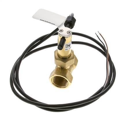 G3/4'' brass inline paddle flow switch 7.7-13.4 l/min 100 bar
