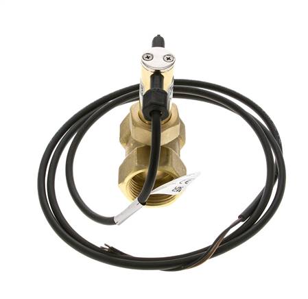 G1'' brass inline paddle flow switch 7.4-18.2 l/min 100 bar