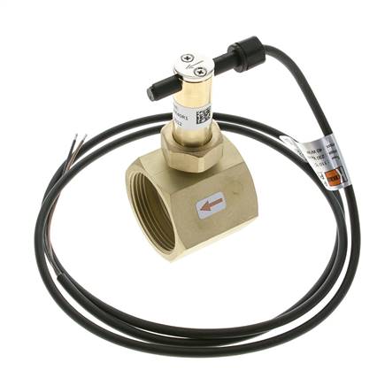 G1 1/2'' brass inline paddle flow switch 34.8-64.2 l/min 25 bar