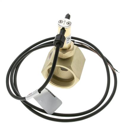 G1 1/2'' brass inline paddle flow switch 34.8-64.2 l/min 25 bar