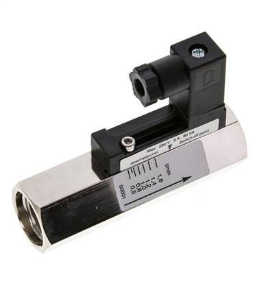 G1/2'' brass variable area flow switch oil 0.5-1.6 l/min 300 bar