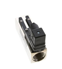 G1'' brass variable area flow switch oil 10-30 l/min 250 bar