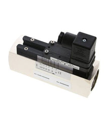 G1'' brass variable area flow switch water 15-45 l/min 250 bar