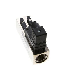 G1'' brass variable area flow switch water 15-45 l/min 250 bar